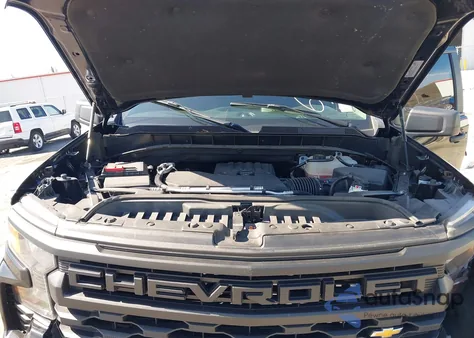 2024 Chevrolet Silverado 2Wd Double Cab Standard Bed Custom z USA, uszkodzony, nr VIN 1GCRABEK1RZ296794